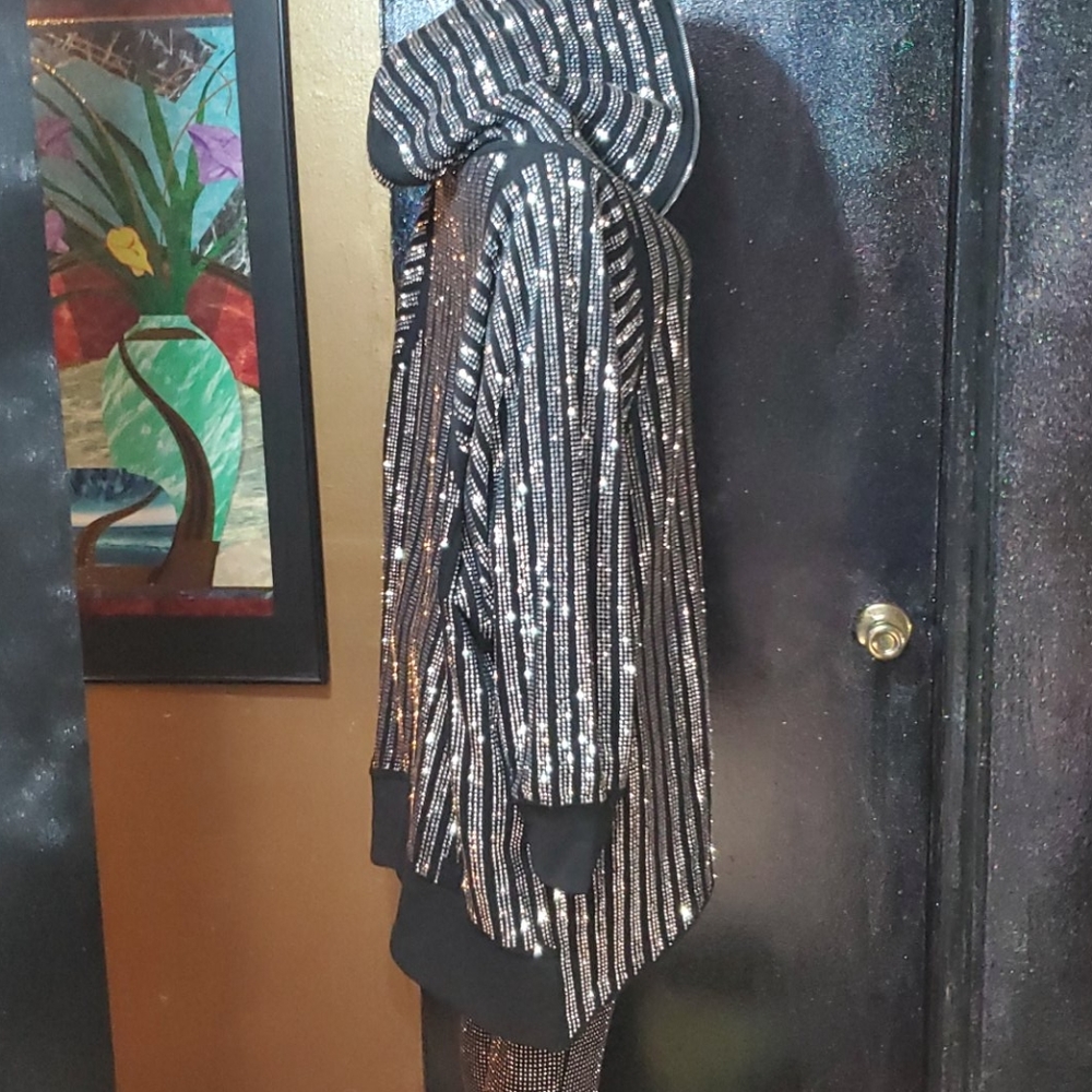 Rhinestone Studded Jacket - Picture 4 of 16